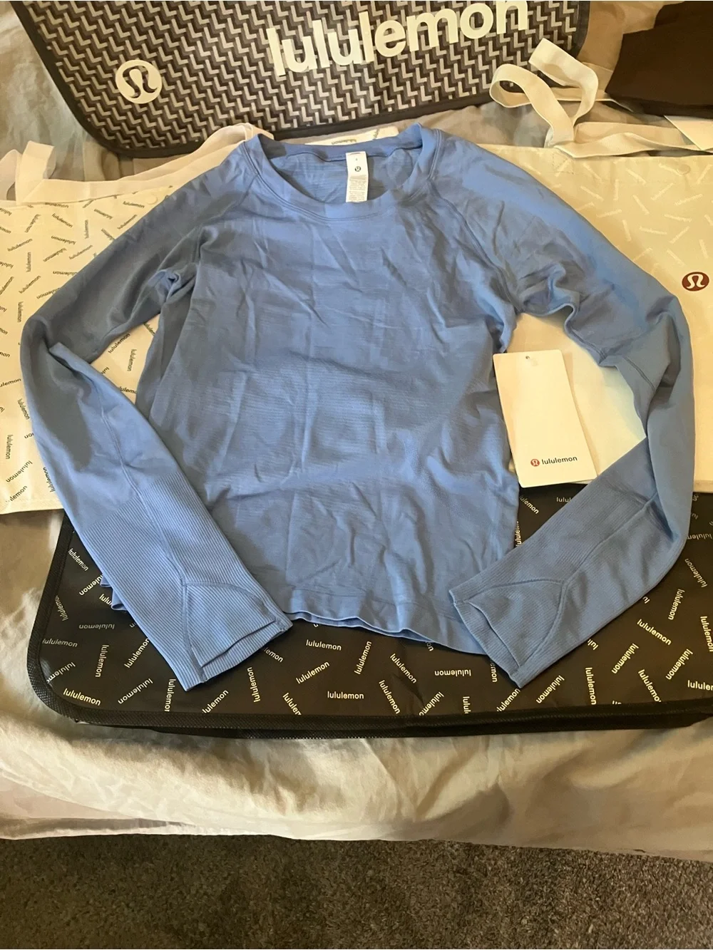NWT Lululemon Swiftly Tech Long Sleeve 2.0 *Race, Sz 6, Prep Blue